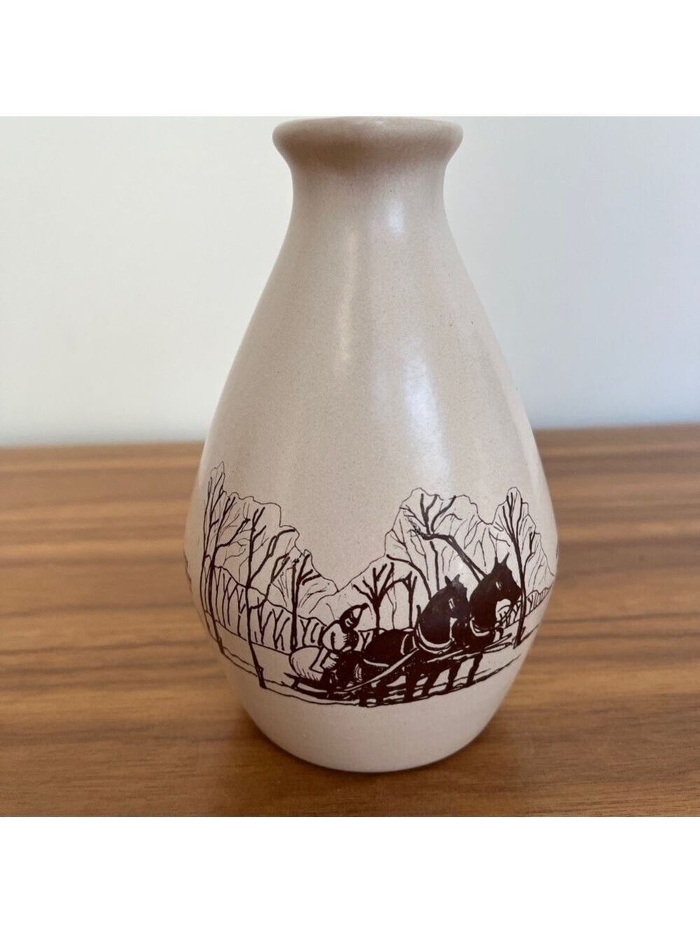 VINTAGE Stoneware Syrup Jug Made Canada Turkey Hill Farm Brome Quebec Cabincore